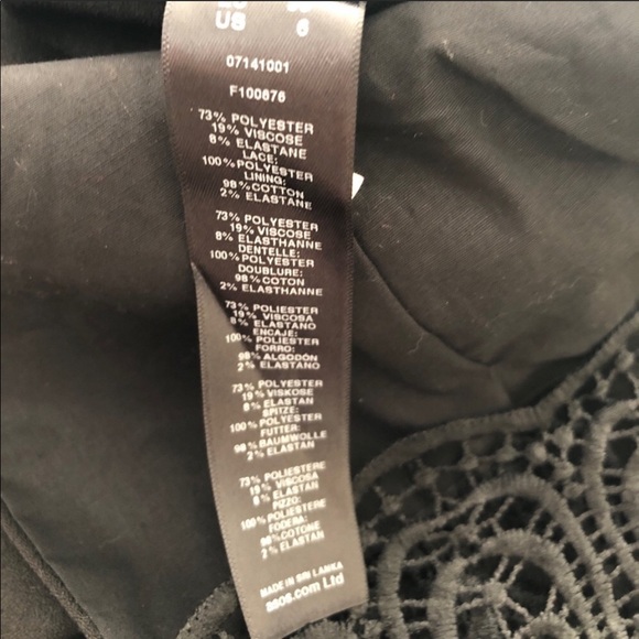 ASOS Black Lace Wide Leg Jumpsuit - Picture 8 of 8